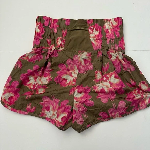 FP Movement Size S The Way Home Printed Shorts - Military Rose Combo - Picture 7 of 10